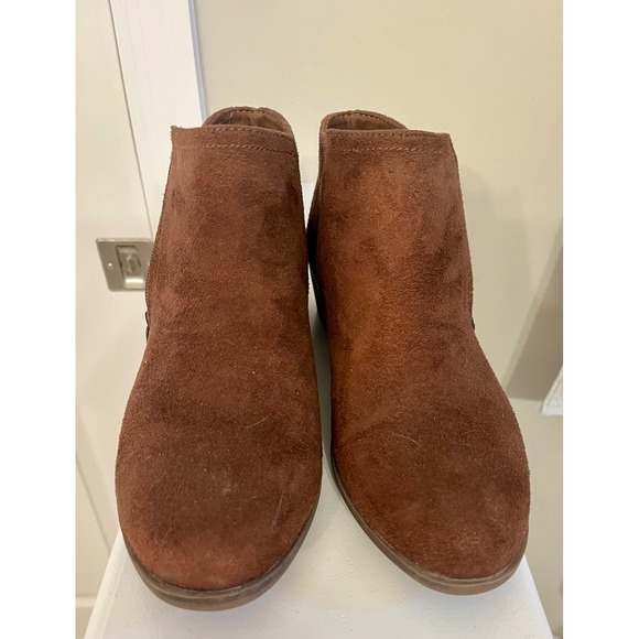 Arizona Womens Ankle Boots Brown Suede Leather Casual Booties Size 10 - Picture 1 of 5